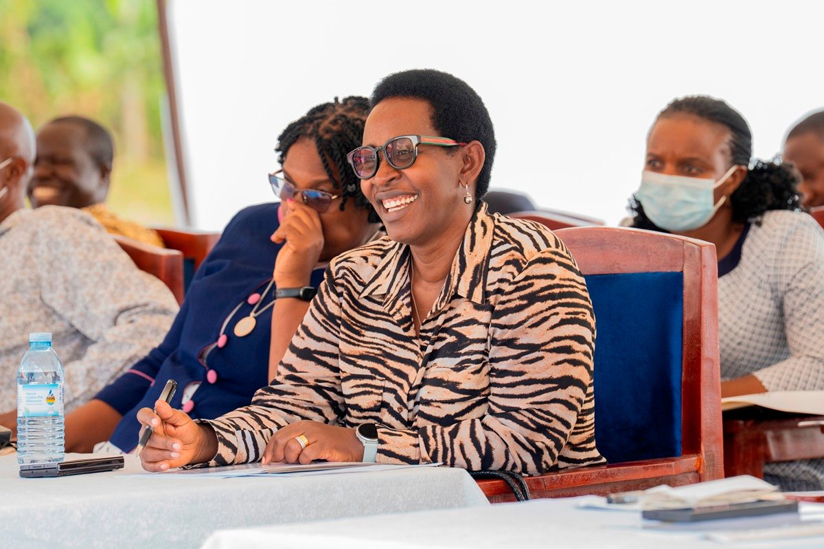 Dr Diana Atwiine, the PS of MOH Uganda, in attendance during the launch of the PSSCs in Namutumba district..JPG